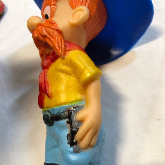 Vintage Yosemite Sam Rubber Squeaky Toy R Dakin & Co Warner Bros Looney Tunes - Picture 5 of 9